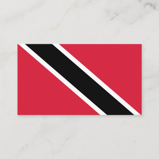 Trinidad en Tobago Vlag, Trinidad en Tobago Visitekaartje (Voorkant)