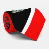 Trinidad en Tobago Wapen (Rood) Stropdas (Opgerold)