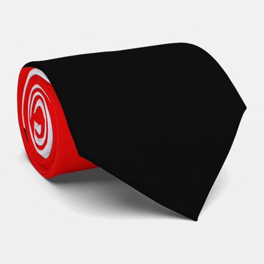 Trinidad en Tobago-wapenschild op rood wit zwart Stropdas (Opgerold)