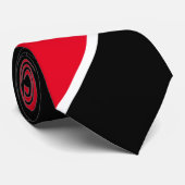 Trinidad en Tobago-wapenschild op zwart Stropdas (Opgerold)