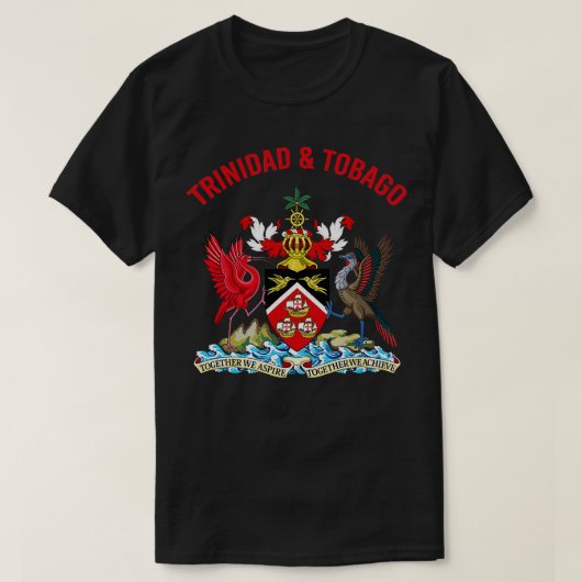 Trinidad en Tobago - Wapenstilte T-shirt (Design voorkant)