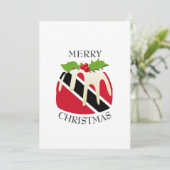 TRINIDAD FLAG | Kerstmis | Festief Feestdagenkaart (Staand voorkant)