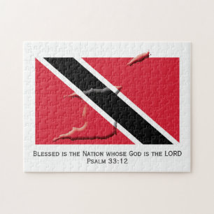 TRINIDAD   Gezegende natie   TRINIDADIAN FLAG Legpuzzel