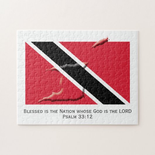 TRINIDAD | Gezegende natie | TRINIDADIAN FLAG Legpuzzel (Horizontaal)