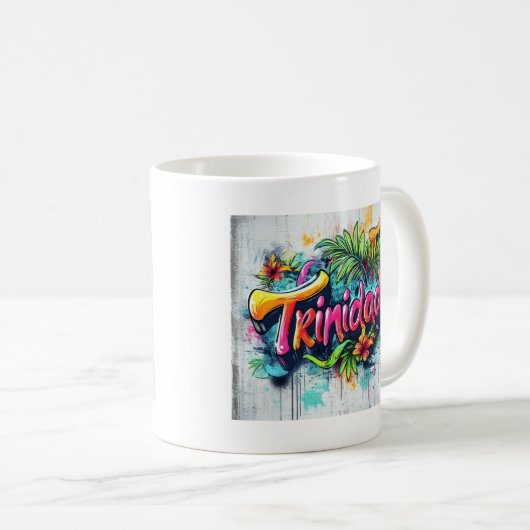 Trinidad Graffiti Vibes: Island Street Art Ed Koffiemok (Voorkant rechts)