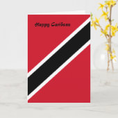 Trinidad happy caribana-kaarten kaart (Gele Bloem)