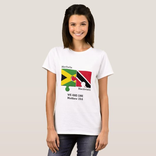  TRINIDAD JAMAICA Koppels T-shirt (Voorkant volledig)
