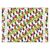 TRINIDAD JAMAICA-vlag Gepersonaliseerd scripts Tafelkleed (Voorkant (Horizontaal))