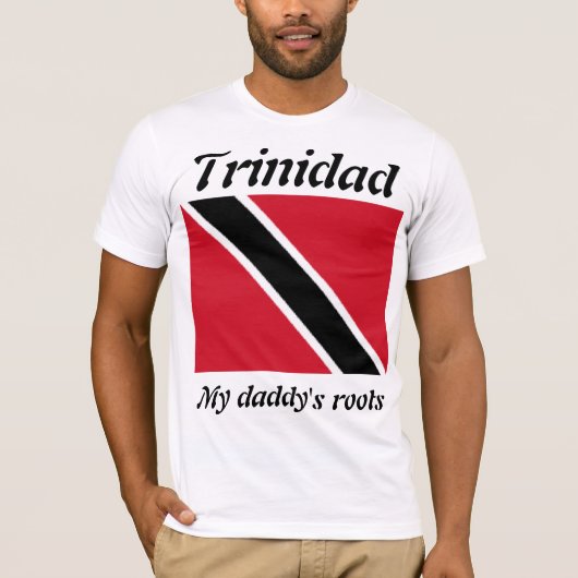 Trinidad mannen t-shirts uit mijn vaders wortels (Voorkant)