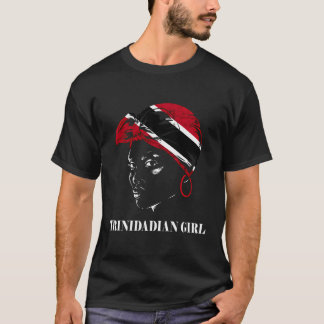 Trinidad Meisje Tobagonian Hoofddoek en Trinidad T-shirt
