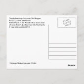 Trinidad Moruga Scorpion Chili Pepper Briefkaart (Achterkant)