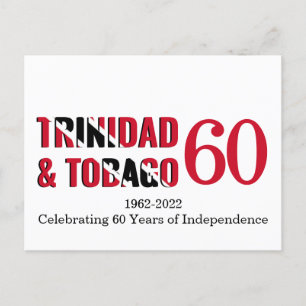 TRINIDAD TOBAGO 60th Jubileum Independence Briefkaart