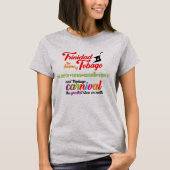 Trinidad & Tobago Carnaval en favoriete stranden T-shirt (Voorkant)