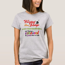 Trinidad & Tobago Carnaval en favoriete stranden T-shirt