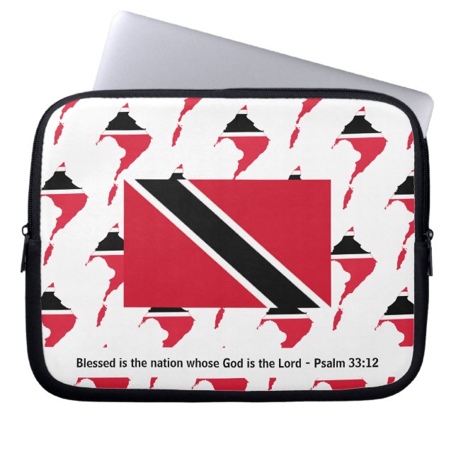 TRINIDAD TOBAGO Christelijk Laptop Sleeve (Voorkant)