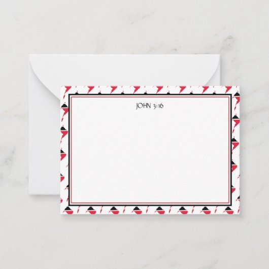 TRINIDAD TOBAGO Christelijke scripts Aangepast Notitiekaartje (Voorkant)