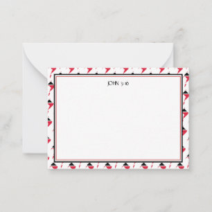 TRINIDAD TOBAGO Christelijke scripts Aangepast Notitiekaartje