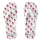 TRINIDAD TOBAGO Christelijke scripts Aangepast Teenslippers (Voetbed)