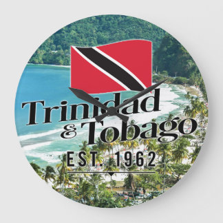 "Trinidad & Tobago Est. 1962" strand met vlag Grote Klok