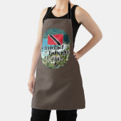 "Trinidad & Tobago Est. 1962" strand met vlag Schort (Insitu)