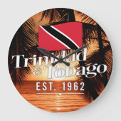 "Trinidad & Tobago Est. 1962"Zonsondergang met Vla Grote Klok (Voorkant)