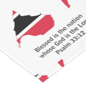 TRINIDAD & TOBAGO Flag Christelijke scripts Korte Tafelloper (Hoek)