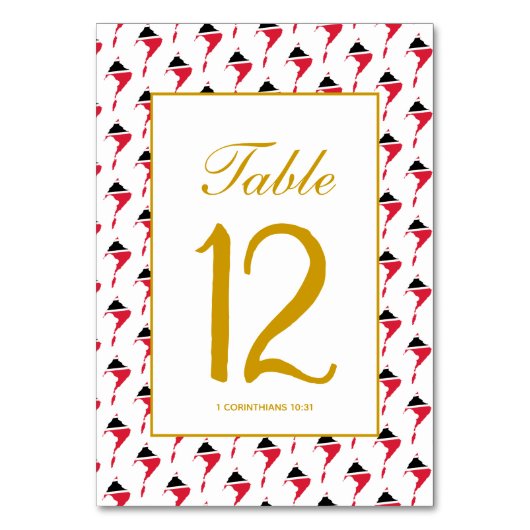 TRINIDAD TOBAGO Huwelijksbanket Feestviering Kaart (Achterkant)