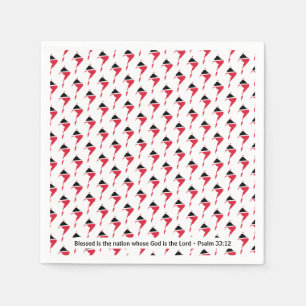 TRINIDAD & TOBAGO Kaart Gepersonaliseerd Schriftpa Servet