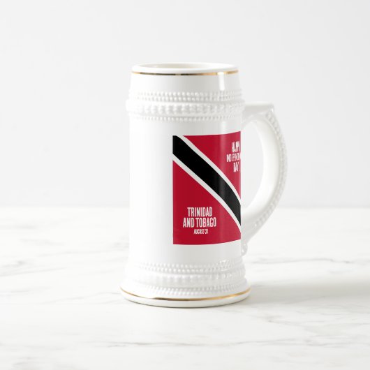 Trinidad & Tobago Onafhankelijkheidsdag Nationale Bierpul (Voorkant rechts)