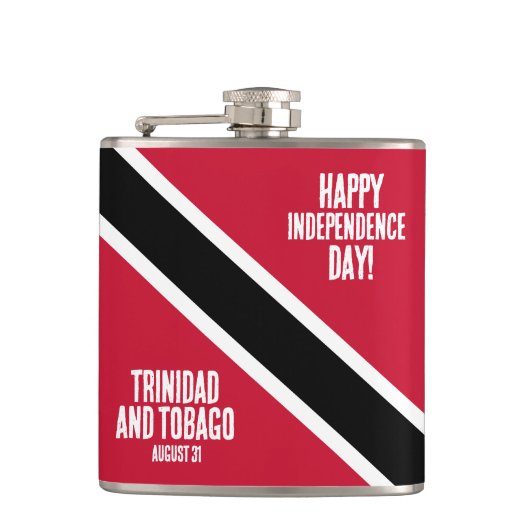 Trinidad & Tobago Onafhankelijkheidsdag Nationale  Heupfles (Voorkant)
