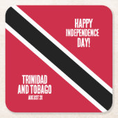 Trinidad & Tobago Onafhankelijkheidsdag Nationale  Kartonnen Onderzetters (Voorkant)