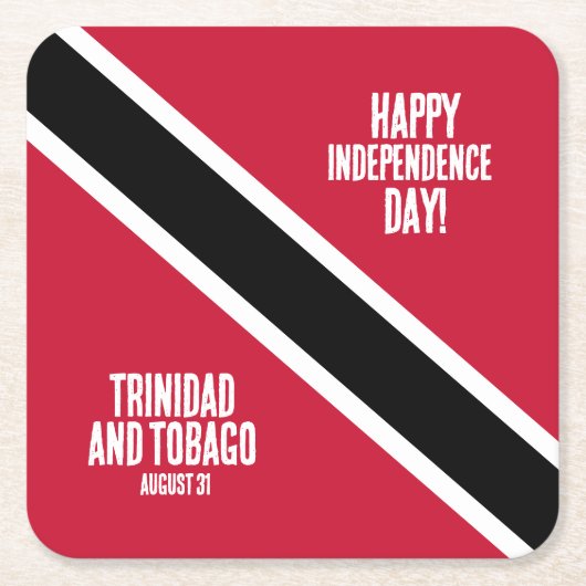 Trinidad & Tobago Onafhankelijkheidsdag Nationale  Kartonnen Onderzetters (Voorkant)