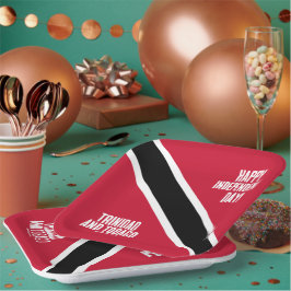 Trinidad & Tobago Onafhankelijkheidsdag Nationale  Papieren Bordje