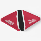 Trinidad & Tobago Onafhankelijkheidsdag Nationale Papieren Bordje (Gebogen)