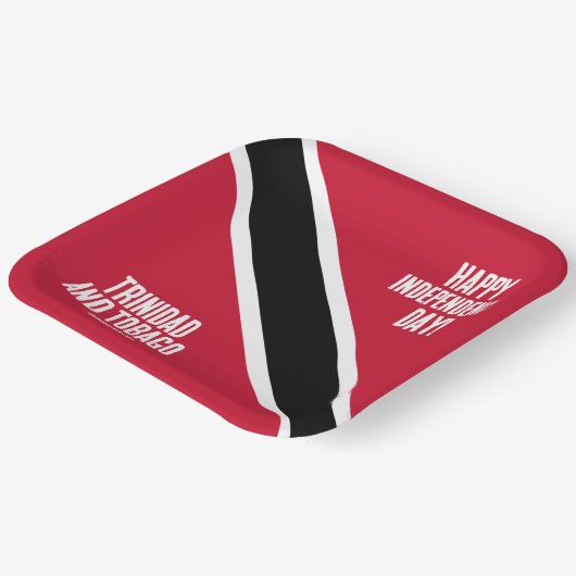 Trinidad & Tobago Onafhankelijkheidsdag Nationale  Papieren Bordje (Gebogen)