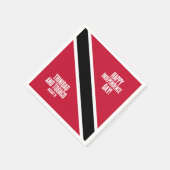 Trinidad & Tobago Onafhankelijkheidsdag Nationale  Servet (Hoek)