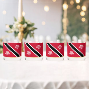 Trinidad & Tobago Onafhankelijkheidsdag Nationale Whisky Glas
