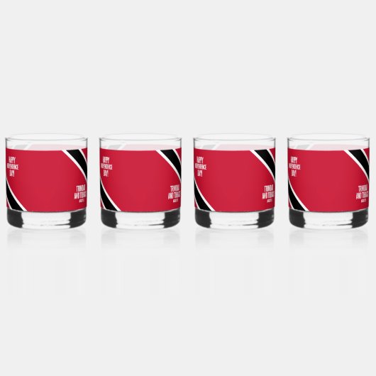 Trinidad & Tobago Onafhankelijkheidsdag Nationale  Whisky Glas (Links)