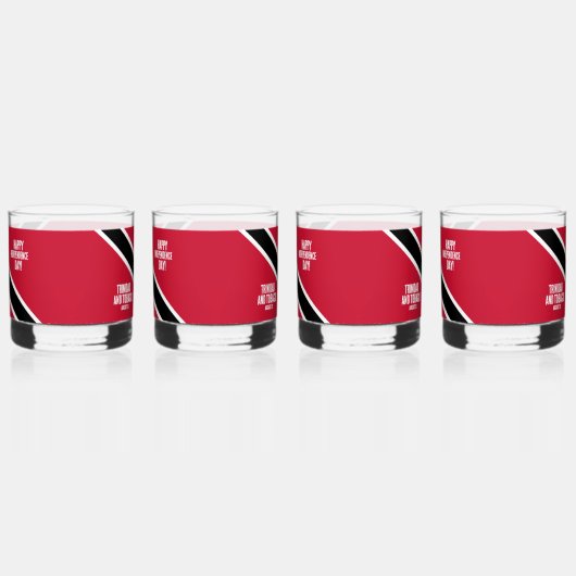 Trinidad & Tobago Onafhankelijkheidsdag Nationale  Whisky Glas (Rechts)