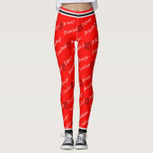 Trinidad & Tobago Patriottisch - Rood Leggings (Voorkant)