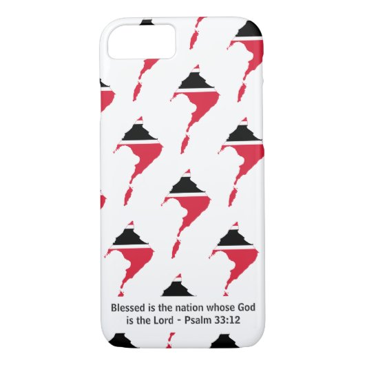 TRINIDAD & TOBAGO Patriottische Christelijke scrip Case-Mate iPhone Case (Achterkant)