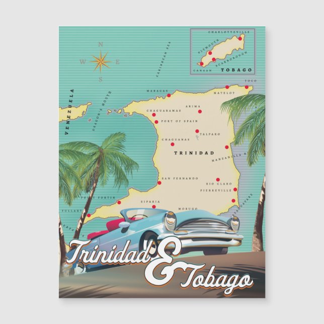 Trinidad & Tobago-reisposter (Voorkant)