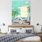 Trinidad & Tobago-reisposter Canvas Afdruk (Insitu (Slaapkamer))