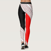 TRINIDAD & TOBAGO ROOD WIT & ZWART T&T PATRIOT LEGGINGS (Achterkant)