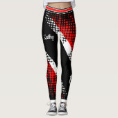 Trinidad & Tobago Stipvlag Leggings (Voorkant)