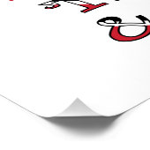 Trinidad Tobago Trinidad Vlag Gepersonaliseerd Pos Perfect Poster (Hoek)