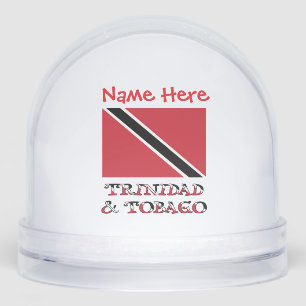 Trinidad Tobago Trinidadiaanse Vlag Rood Persoonli Sneeuwbol