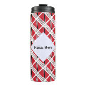 Trinidad Tobago Trinidadian Flag Tiled Personalize Thermosbeker (Voorkant)