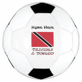Trinidad Tobago Trinidiaanse Vlag Getegeld Persona Voetbal