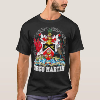 Trinidad Tobago Vlag Emblem Diego Martin Crest T-shirt